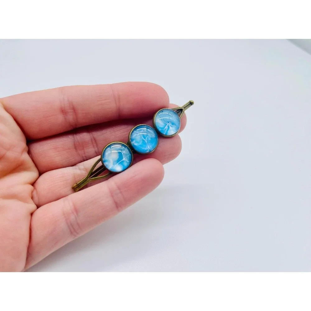 Acrylic Paint Skin Jewelry Hair Clip
